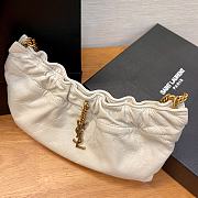 YSL Cloud Underarm Bag In White 24x14x4cm - 4