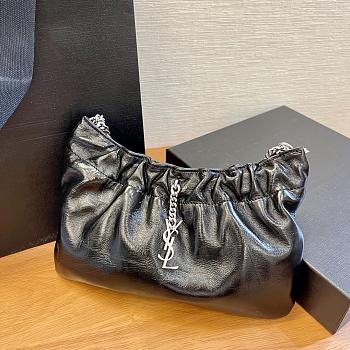 YSL Cloud Underarm Bag In Black 24x14x4cm