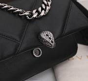 BVLGARI Serpenti Cabochon Crossbody Bag Black 21.5x15x7cm - 3