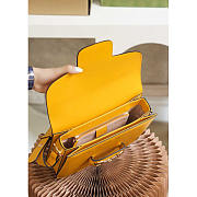 Gucci Horsebit 1955 Series Small Shoulder Bag Yellow 25x18x8cm - 2