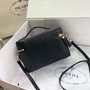 Prada Leather Mini Black Bag 18x11.5x7.5cm - 3