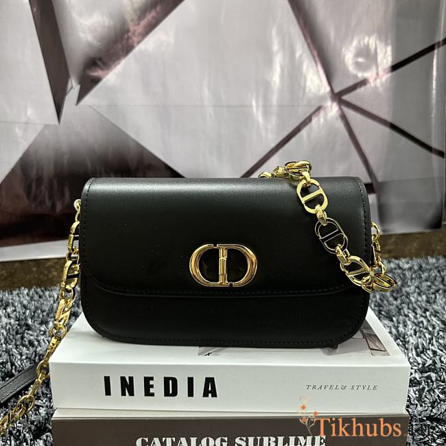 Dior 30 Montaigne Avanue Bag Black 22.5 x 12.5 x 6.5 cm - 1