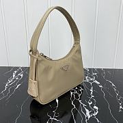 Prada Re-Edition 2005 Re-Nylon Mini Bag Beige 22x18x6.5cm - 4