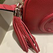 Gucci Soho Small Leather Disco Red Bag 21x15x7cm - 5