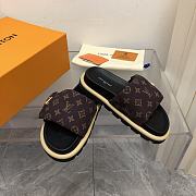 Louis Vuitton LV Pool Pillow Flat Comfort Mule Cacao Brown - 5