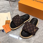 Louis Vuitton LV Pool Pillow Flat Comfort Mule Cacao Brown - 2