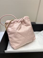 Chanel 22 Mini Handbag Gold Pink 20x19x6cm - 2