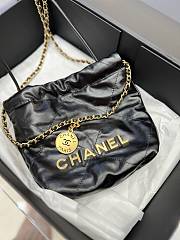 Chanel 22 Mini Handbag Gold Black 20x19x6cm - 2