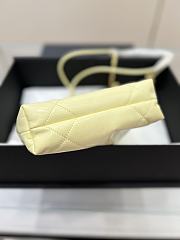 Chanel 22 Mini Handbag Gold Light Yellow 20x19x6cm - 4