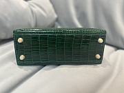 Hermes Kelly Crocodile Green Gold 25cm - 4