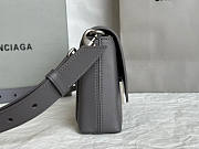 Balenciaga Men's Downtown XXS Crossbody Bag Gray 21x15x7cm - 4