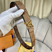 Louis Vuitton LV Reversible Belt Monogram Brown 3cm - 6