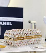 Chanel Evening Bag Glass Pearls & Gold 17x11x7cm - 4