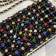 Chanel Evening Bag Glass Pearls & Gold Black Multicolour 17x11x7cm - 2