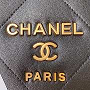 Chanel Bowling Bag Leather Black 22.5x15x13cm - 2