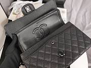 Chanel Flap Bag Black Hardware Caviar Black 25cm - 5