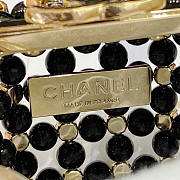 Chanel Mini Evening Bag Glass Pearls Gold Black Multicolour 8x7x7cm - 4