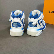 Louis Vuitton LV Trainer High Top White And Blue - 6