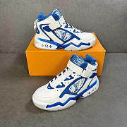 Louis Vuitton LV Trainer High Top White And Blue - 3