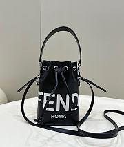 Fendi Mon Tresor Black Leather Mini Bag 18x12x10cm - 1