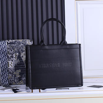 Dior Medium Book Tote Black Calfskin 36 x 27.5 x 16.5 cm