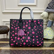 Louis Vuitton LV x YK OnTheGo MM​ Black Fuchsia 35x27x14cm - 1