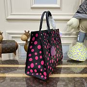 Louis Vuitton LV x YK OnTheGo MM​ Black Fuchsia 35x27x14cm - 5