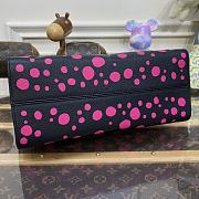 Louis Vuitton LV x YK OnTheGo MM​ Black Fuchsia 35x27x14cm - 2