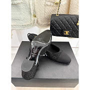 Chanel Strass Slingbacks Black Grosgrain 6cm - 2