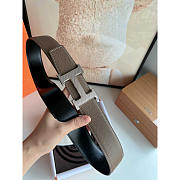 Hermes Togo Leather Belt Gray - 3