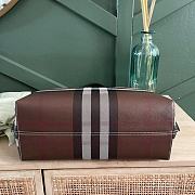 Burberry Medium Check and Leather Tote Brown 34x14x28cm - 2