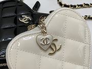 Chanel Clutch With Strap Calfskin Black White 13.3 × 15 × 2 cm - 6