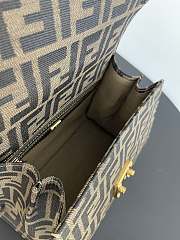 Fendi Brown Vintage Top Handle Shoulder Bag 21x15x10cm  - 5