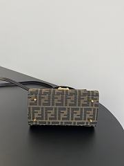 Fendi Brown Vintage Top Handle Shoulder Bag 21x15x10cm  - 4