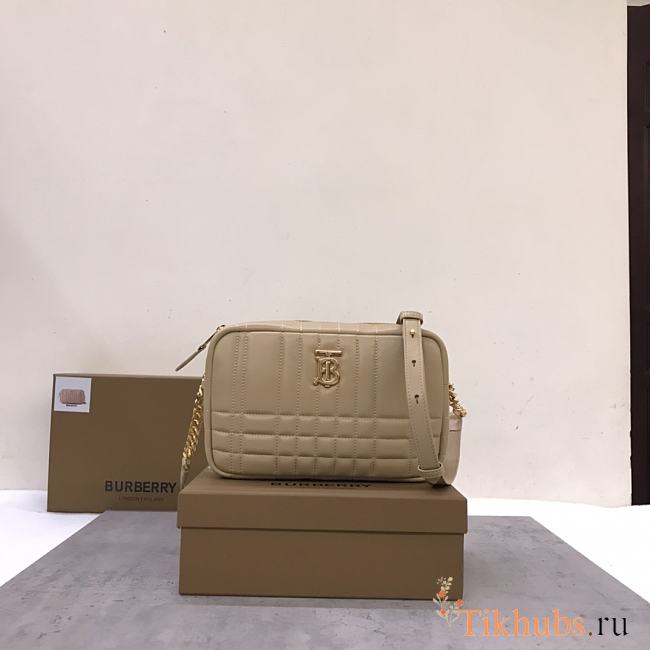 Burberry Small Lola Camera Bag Beige 24 x 6 x 15 cm - 1