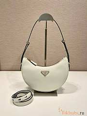 Prada Leather Shoulder Bag White 22.5x18.5x6cm - 1