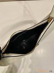 Prada Leather Shoulder Bag White 22.5x18.5x6cm - 5