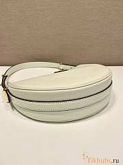 Prada Leather Shoulder Bag White 22.5x18.5x6cm - 4