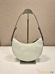 Prada Leather Shoulder Bag White 22.5x18.5x6cm - 2