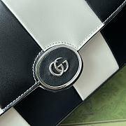 Gucci Petite GG Small Shoulder Bag Black White 27x15x5cm - 2