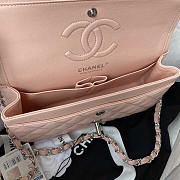 Chanel Classic Flap Bag Calfskin Silver Hardware Small Pink 23cm - 4