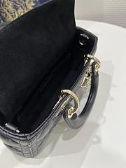 Dior Small Lady D-Joy Bag Black Cannage Lambskin 22 x 12 x 6 cm - 4