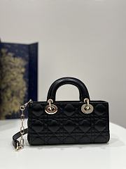 Dior Small Lady D-Joy Bag Black Cannage Lambskin 22 x 12 x 6 cm - 3