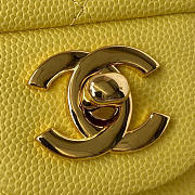 Chanel Small Flap Bag Caviar Gold Hardware Yellow 23cm - 2