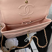 Chanel Small Flap Bag Caviar Gold Hardware Pink 23cm - 4