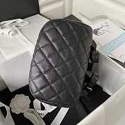 Chanel Backpack Caviar Gold Black 25x20x12cm - 3