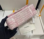 Chanel 22C Pink Tweed Flap Bag 20cm - 6