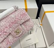 Chanel 22C Pink Tweed Flap Bag 20cm - 2