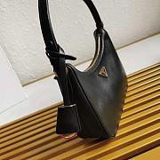 Prada 2005 Shoulder Bag Saffiano Black New 22×18×6cm - 6