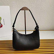 Prada 2005 Shoulder Bag Saffiano Black New 22×18×6cm - 4